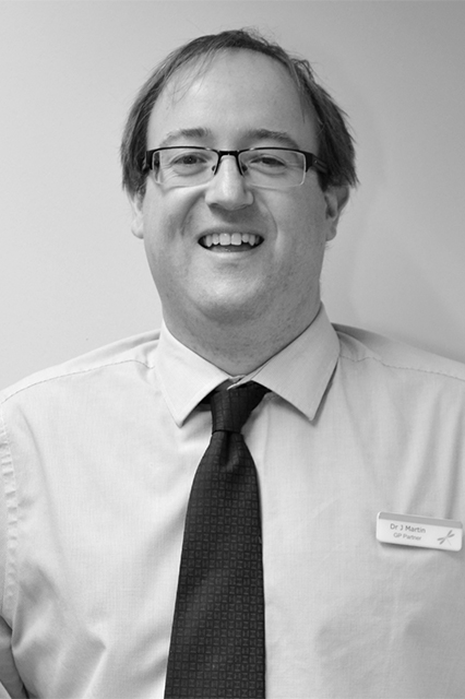 Black and white image of Dr Jon Martin CPN Director